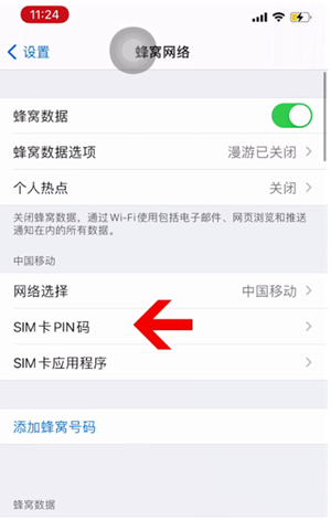 成县苹果14维修网分享如何给iPhone14的SIM卡设置密码 